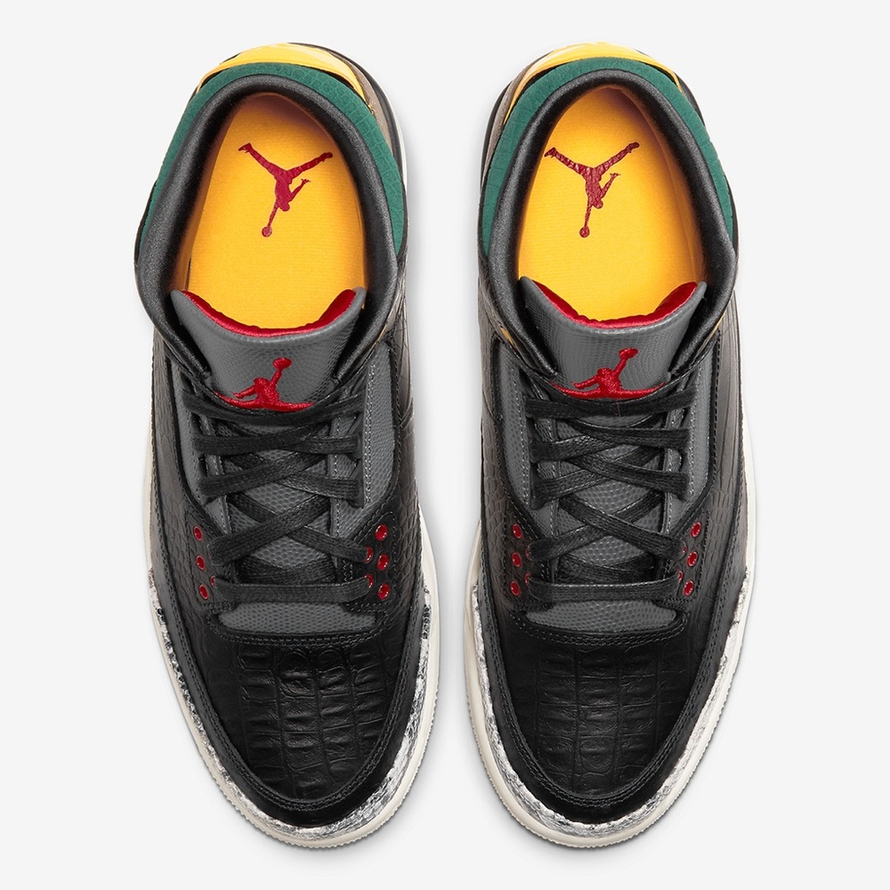 Jordan Athletic Shoes - Black, Yellow, Red, Green